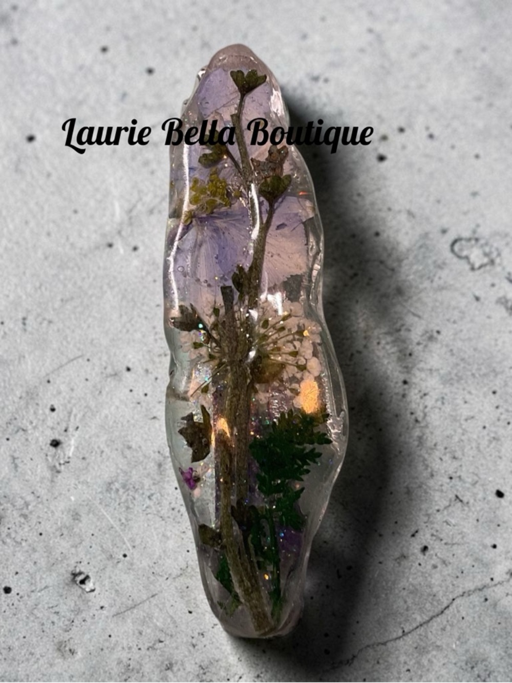 Floral Resin Hair Clip
